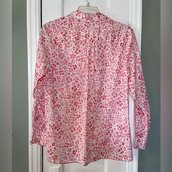 Cotton Pink Leopard Print Blouse - Picture 2 of 6